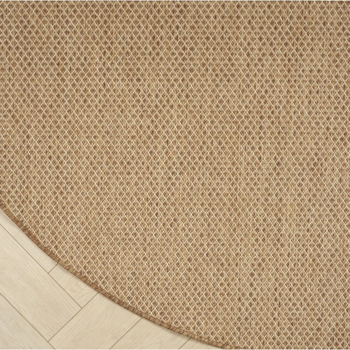 Nourison Home Courtyard Tan COU01 5ft. x Round Round Rug