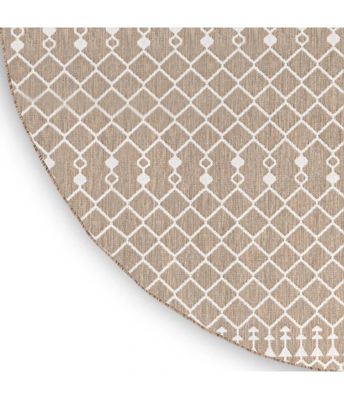 Nourison Positano Beige POS02 6ft. Round Rug