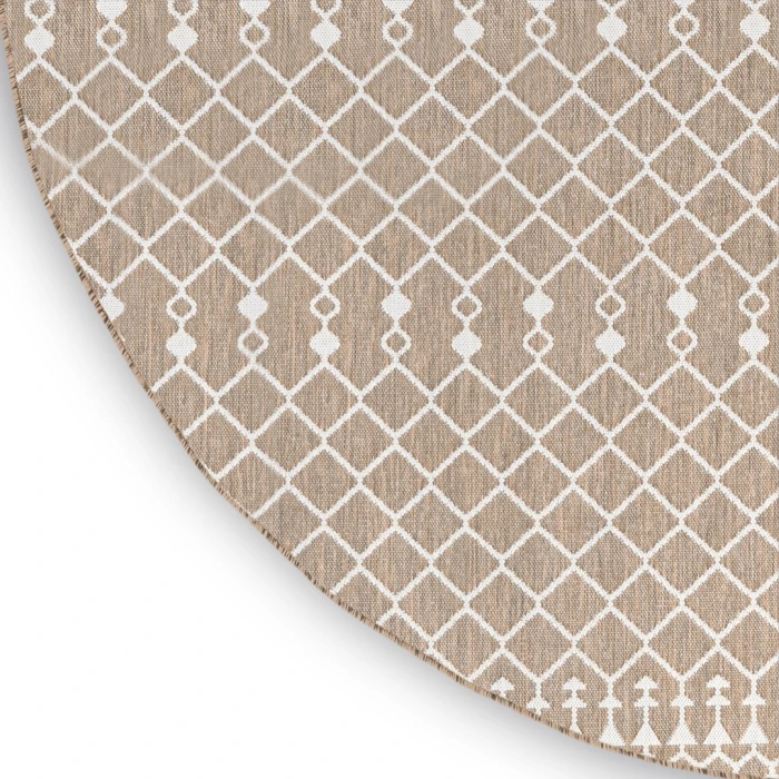 Nourison Positano Beige POS02 6ft. Round Rug