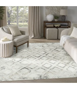 Nourison Home Dekor DEK05 Grey Charcoal 7 ft. 10 in. X 9 ft. 10 in. Area Rug