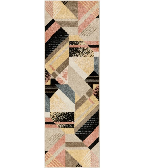 Nourison Washable Decor Multicolor WSD10 2ft. x 6ft. Rect. Rug