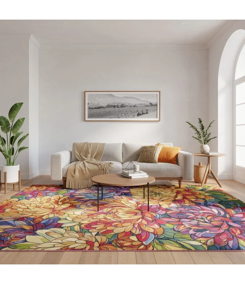 Nourison Home Color Splash Multicolored CSP06 7ft.10in. x 9ft.10in. Rect. Rug