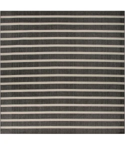 Nourison Positano Black Ivory POS03 8ft. Square Rug