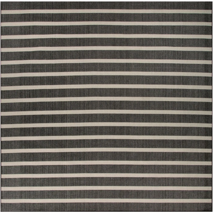 Nourison Positano Black Ivory POS03 8ft. Square Rug
