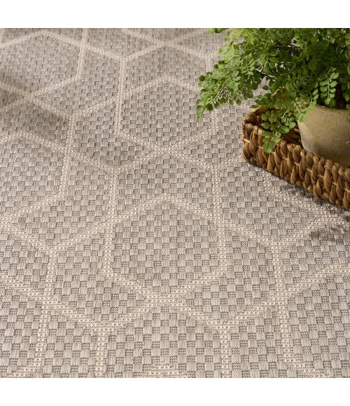 Nourison Horizon Indoor/Outdoor Grey HOZ01 5 ft. X 7 ft. Rect. Rug