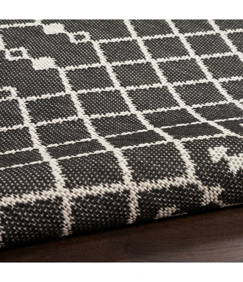 Nourison Positano Black POS02 2 ft. X 6 ft. Rect. Rug
