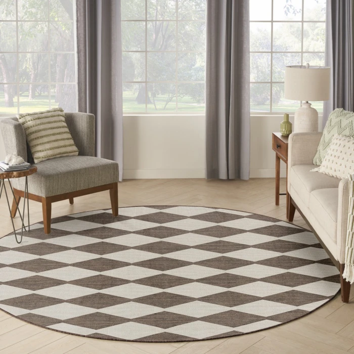 Nourison Positano Natural POS04 4ft. Round Rug