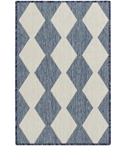 Nourison Positano Navy Blue POS04 3ft. x 5ft. Rect. Rug