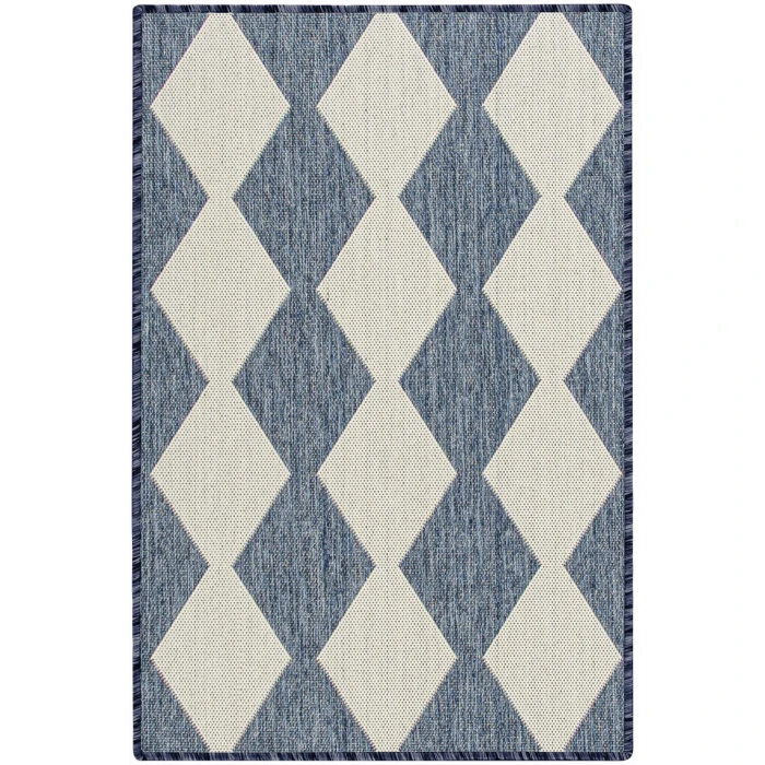 Nourison Positano Navy Blue POS04 3ft. x 5ft. Rect. Rug