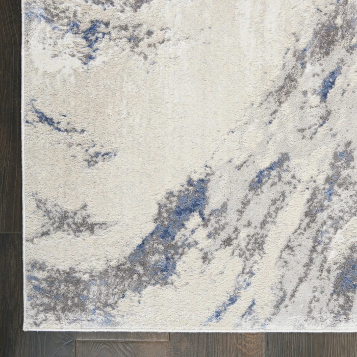Nourison Home Silky Textures Blue SLY03 3ft.11in. x 5ft.11in. Rect. Rug