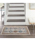 Nourison Quarry Ivory Multicolor QUA15 2ft.2in. x 3ft.9in. Rect. Rug