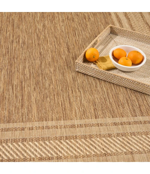 Nourison Horizon Indoor/Outdoor Natural HOZ03 4 ft. X 6 ft. Rect. Rug