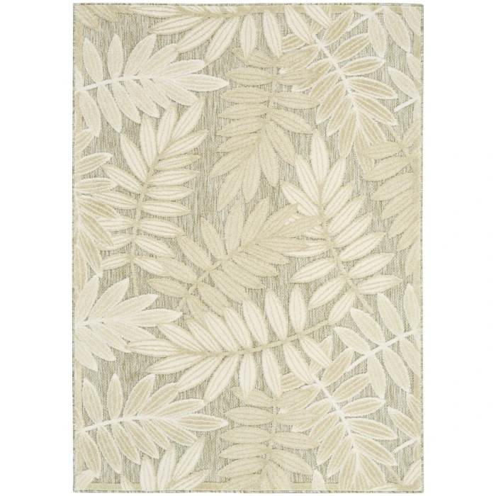 Nourison Aloha Ivory Sage ALH18 3 ft. 6 in. X 5 ft. 6 in. Rect. Rug