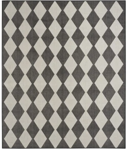 Nourison Positano Black POS04 12ft. x 15ft. Rect. Rug