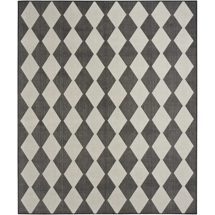 Nourison Positano Black POS04 12ft. x 15ft. Rect. Rug