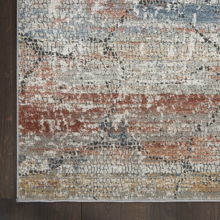 Nourison Home Rustic Textures Multicolored RUS11 6ft. x 9ft. Rect. Rug