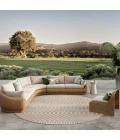 Nourison Positano Beige POS02 10ft. Round Rug