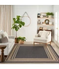 Nourison Horizon Indoor/Outdoor Charcoal HOZ03 9 ft. X 12 ft. Rect. Rug