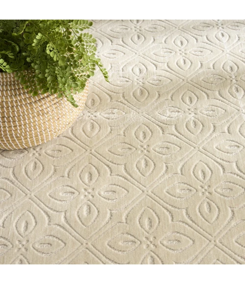 Nourison Home Washable Charm Cream / Ivory WCH03 5ft. x 7ft. Rect. Rug