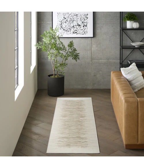 DKNY Grand Street Cream / Ivory GRN04 2ft.2in. x 10ft. Rect. Rug