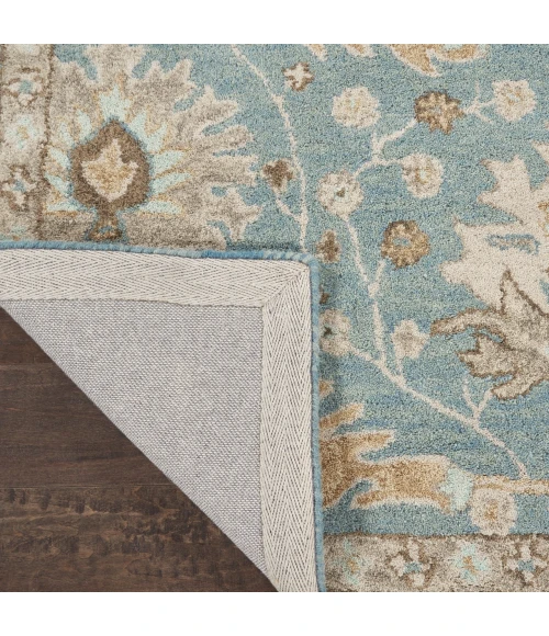 Nourison Home Jazmine Blue JAZ02 5ft.3in. x 7ft.5in. Rect. Rug