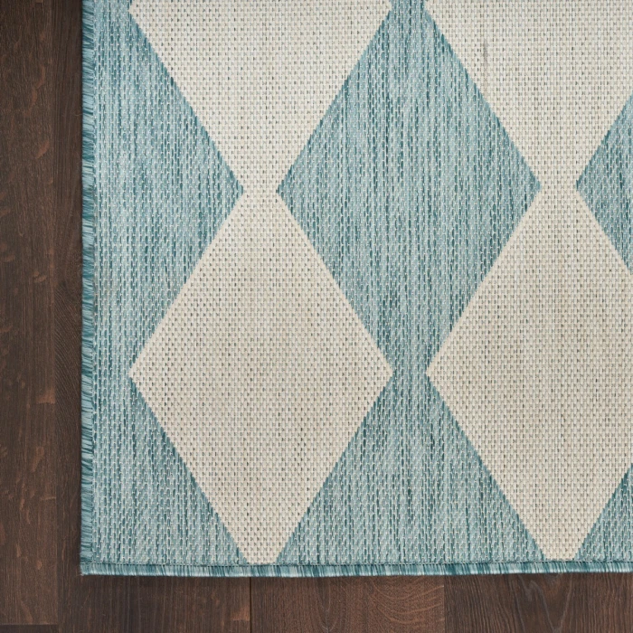 Nourison Positano Aqua POS04 9 ft. X 12 ft. Rect. Rug