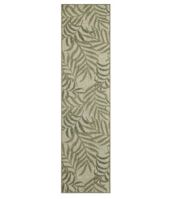 Nourison Home Garden Oasis GOA01 Ivory Green 2 ft. X 8 ft. Area Rug