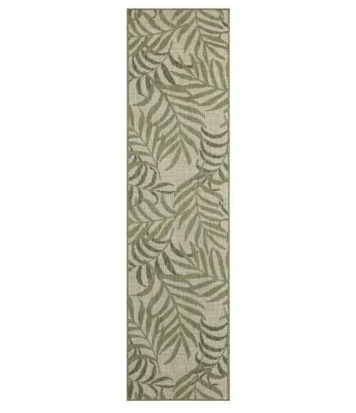 Nourison Garden Oasis Ivory Green GOA01 2 ft. X 8 ft. Rect. Rug