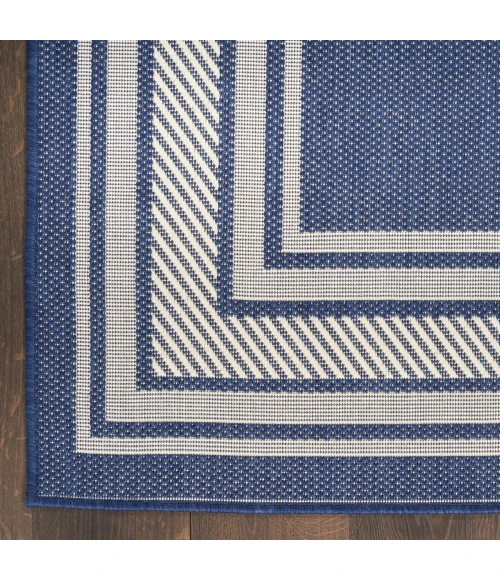 Nourison Horizon Indoor/Outdoor Navy HOZ03 2 ft. 2 in. X 8 ft. Rect. Rug