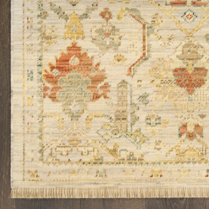 Nourison Antique Bloom Taupe Multicolor ANB02 9ft. x 12ft. Rect. Rug