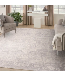 Nourison Home Astra Machine Washable ASW12 Grey 9 ft. X 12 ft. Area Rug