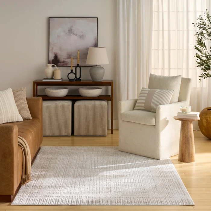 Nourison Dekor Beige DEK06 5 ft. 3 in. X 7 ft. Rect. Rug