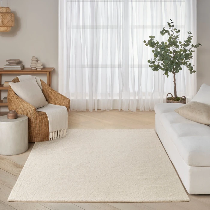 DKNY Pure Angles Ivory ANG01 5 ft. X 7 ft. Rect. Rug