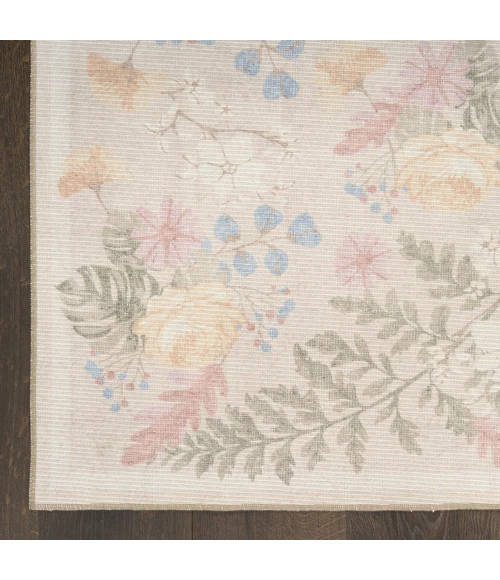 Nourison Home Botanical Washables Beige BOT02 5ft. x 7ft. Rect. Rug