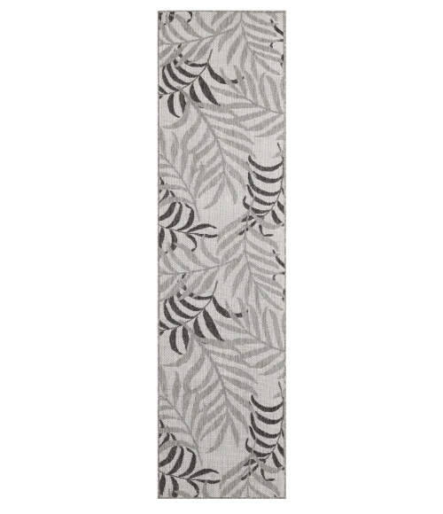 Nourison Garden Oasis Grey GOA01 2 ft. X 8 ft. Rect. Rug