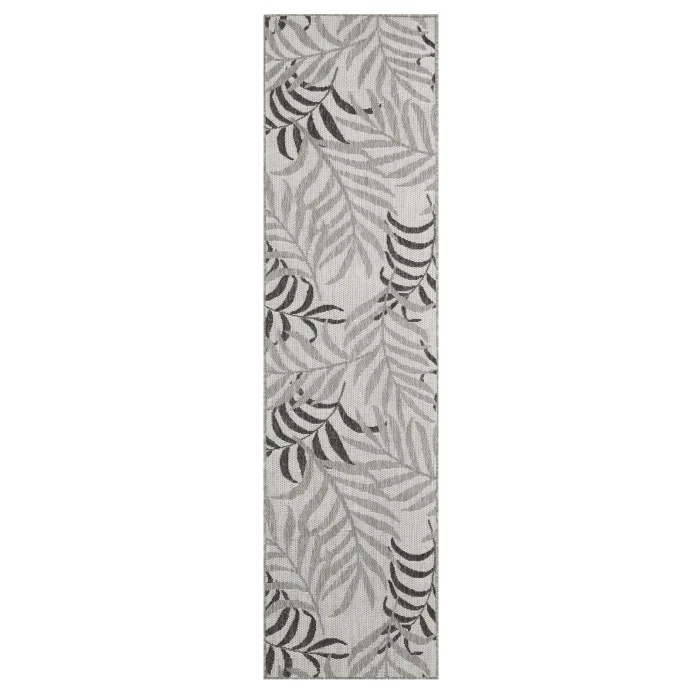 Nourison Garden Oasis Grey GOA01 2 ft. X 8 ft. Rect. Rug