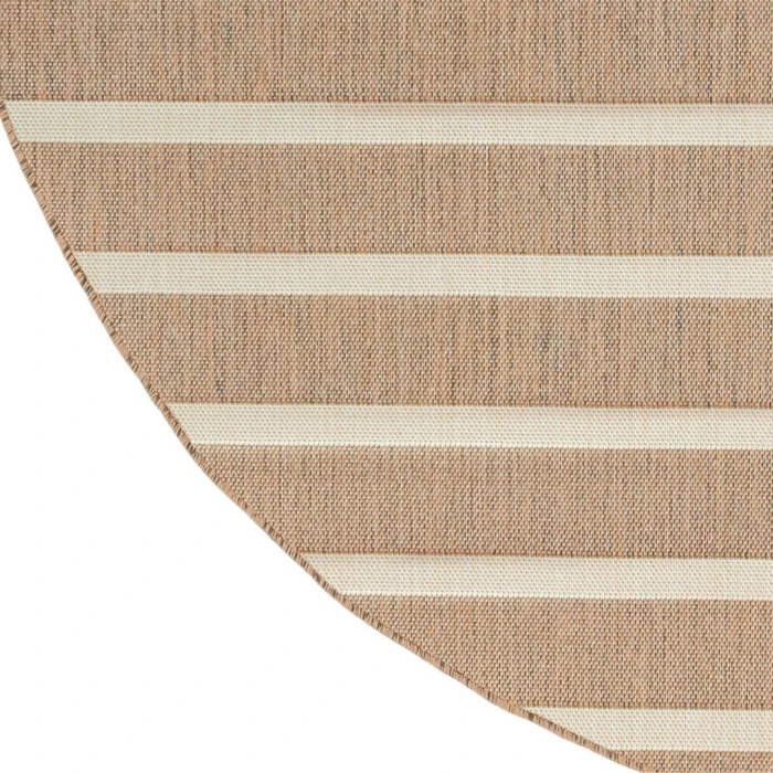 Nourison Positano Jute Ivory POS03 6ft. Round Rug