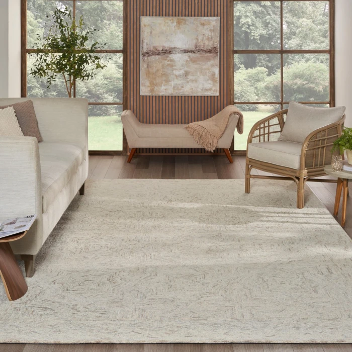 Nourison Interlock Blue Ivory ITL03 8 ft. X 11 ft. Rect. Rug