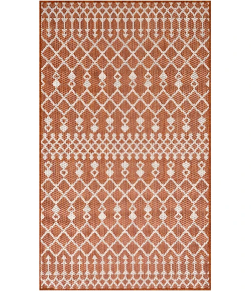 Nourison Positano Terracotta POS02 2ft. x 3ft. Rect. Rug