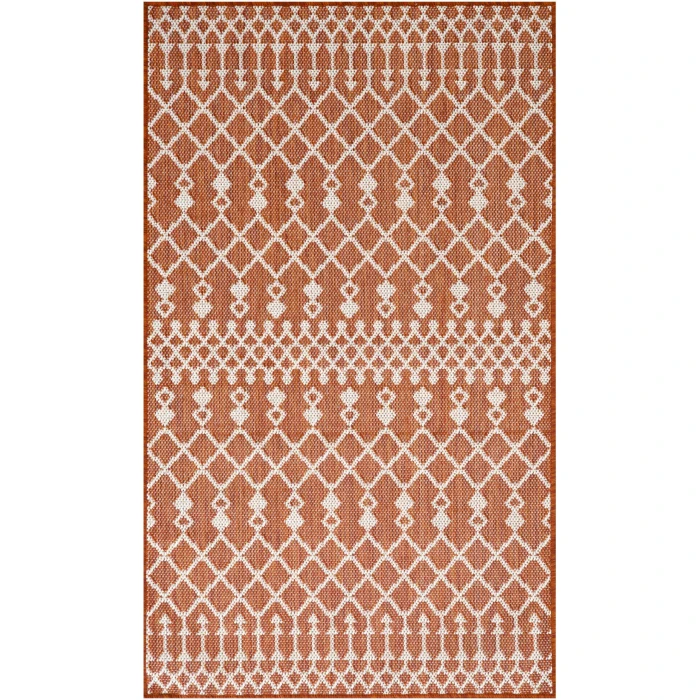 Nourison Positano Terracotta POS02 2ft. x 3ft. Rect. Rug