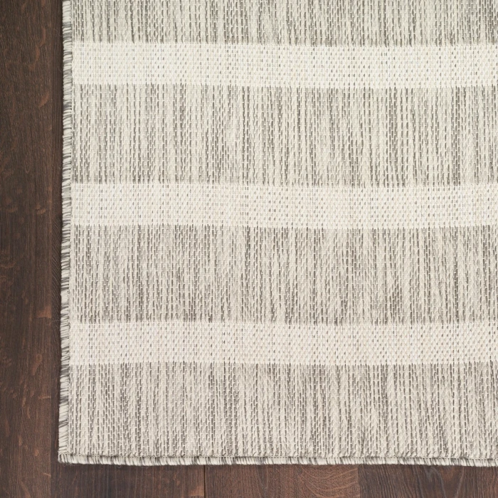 Nourison Positano Grey Ivory POS03 9 ft. X 12 ft. Rect. Rug