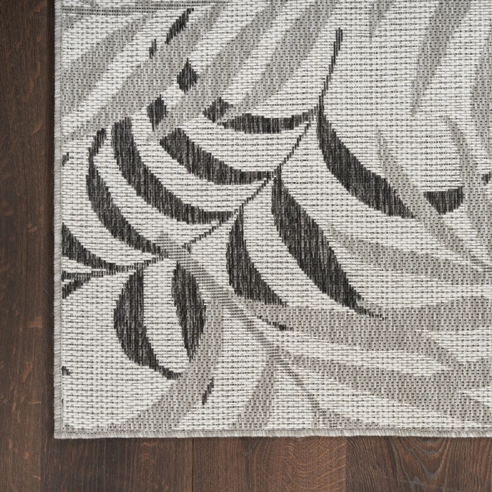 Nourison Garden Oasis Grey GOA01 2 ft. X 4 ft. Rect. Rug