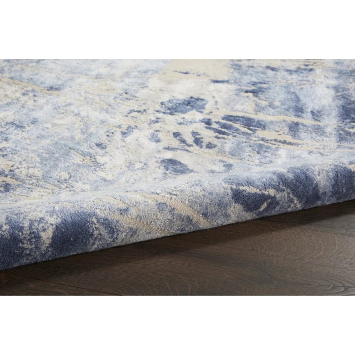 Nourison Home Silky Textures Blue SLY02 3ft.11in. x 5ft.11in. Rect. Rug