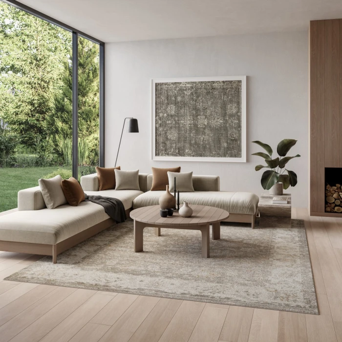 Nourison Dekor Ivory DEK09 7 ft. 10 in. x 9 ft. 10 in. Rect. Rug