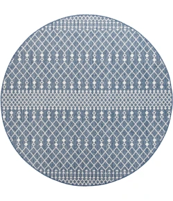 Nourison Positano Navy Blue POS02 8ft. Round Rug