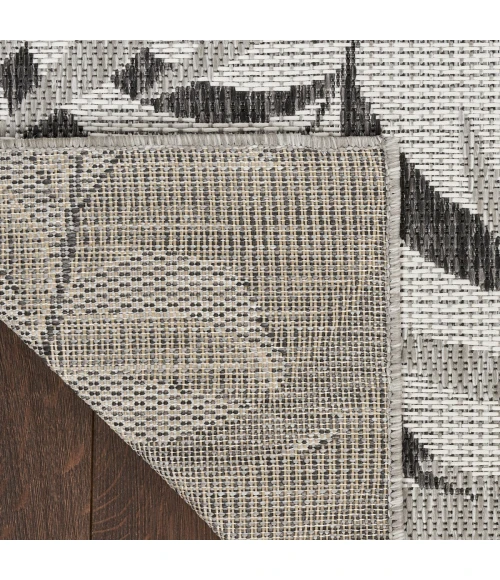 Nourison Garden Oasis Grey GOA01 2 ft. X 8 ft. Rect. Rug