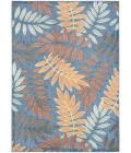 Nourison Aloha Blue Rose ALH18 3 ft. 6 in. X 5 ft. 6 in. Rect. Rug