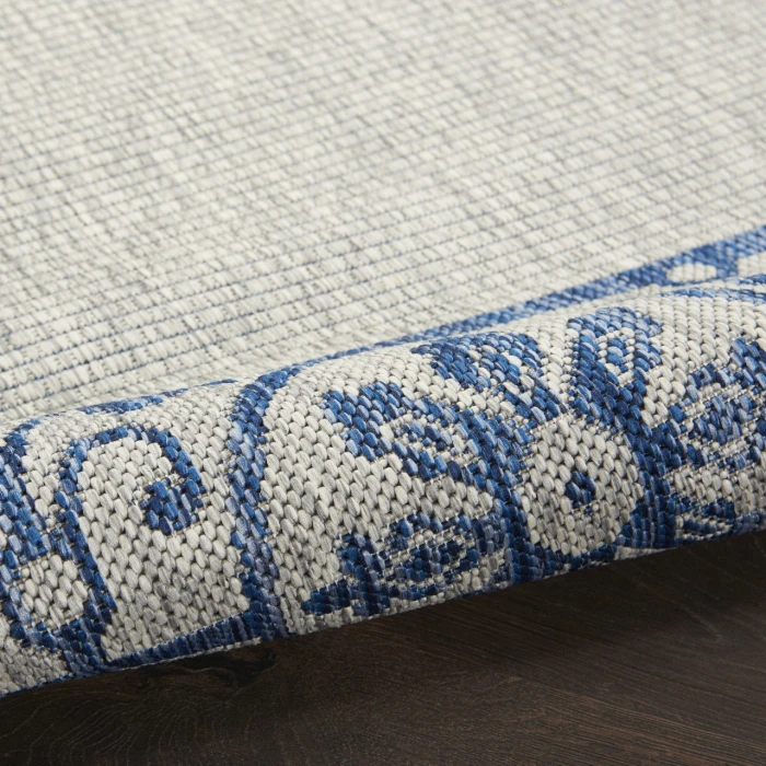 Nourison Country Side Ivory Blue CTR03 2ft.2in. x 3ft.9in. Rect. Rug