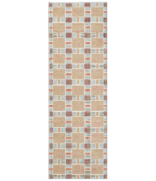 Nourison Nordic Rust Multicolor NRC14 2 ft. X 6 ft. Rect. Rug