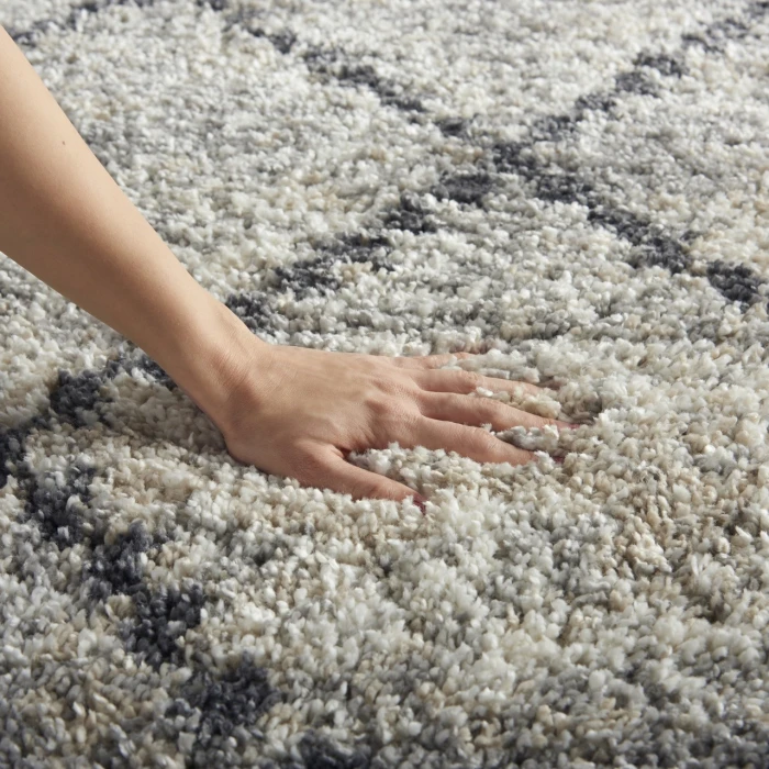 Nourison Home Oslo Shag Grey OSL01 9ft. x 12ft. Rect. Rug